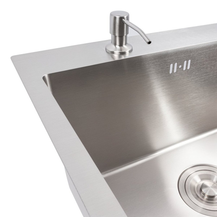 Valeso Handmade 78x43 L (3,0/0,8) СМ – мийка з нержавійки, лівостороння, 78 см