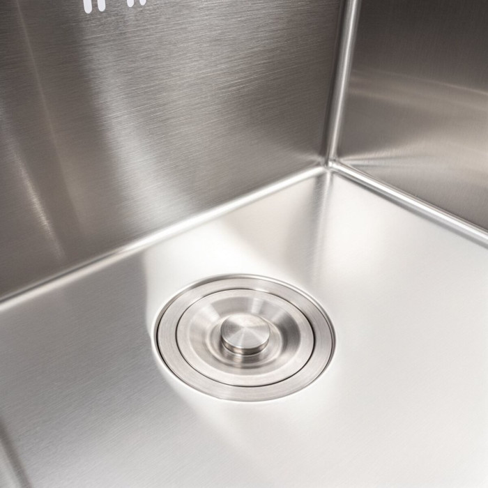 Valeso Handmade 78x43 L (3,0/0,8) СМ – мийка з нержавійки, лівостороння, 78 см