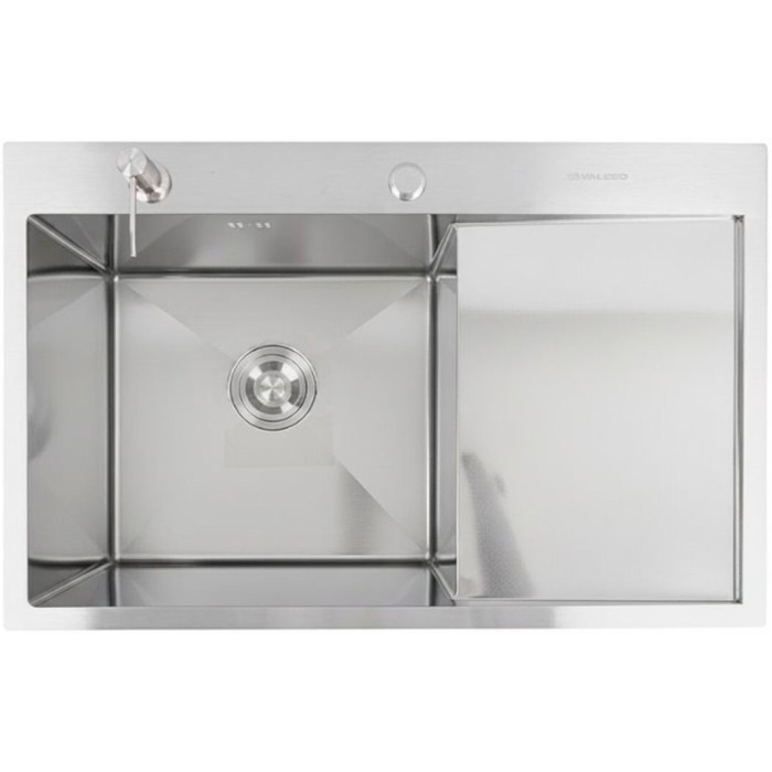 Valeso Handmade 78x50 L (3.0/0.8) CM, decor - 78 cm rectangular kitchen sink