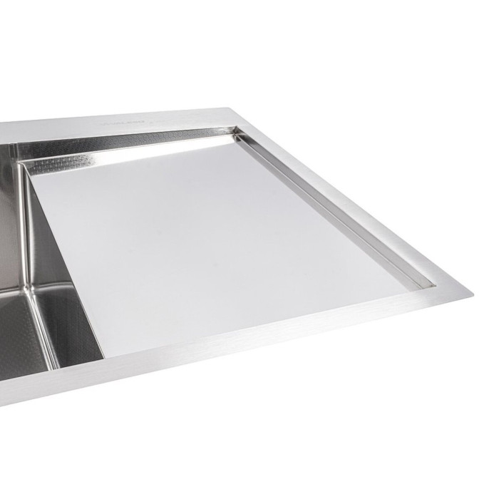 Valeso Handmade 78x50 L (3.0/0.8) CM, decor - 78 cm rectangular kitchen sink