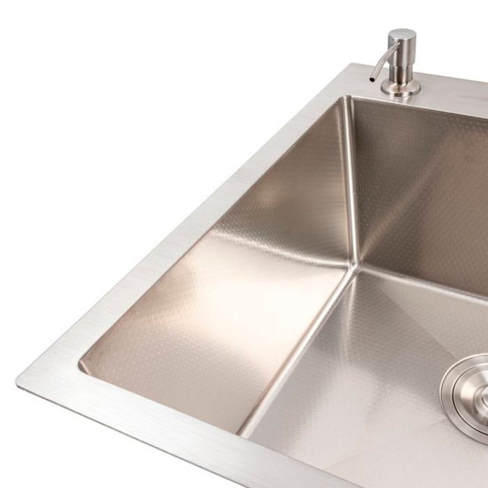 Valeso Handmade 78x50 L (3,0/0,8) CM, декор - мийка 78 см прямокутна для кухні