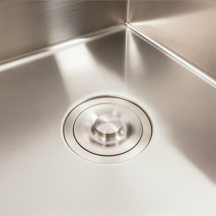 Valeso Handmade 78x50C R (3.0/0.8) cm – inset 78 cm kitchen sink with a large bowl and recessed shelf; SUS201 stainless steel