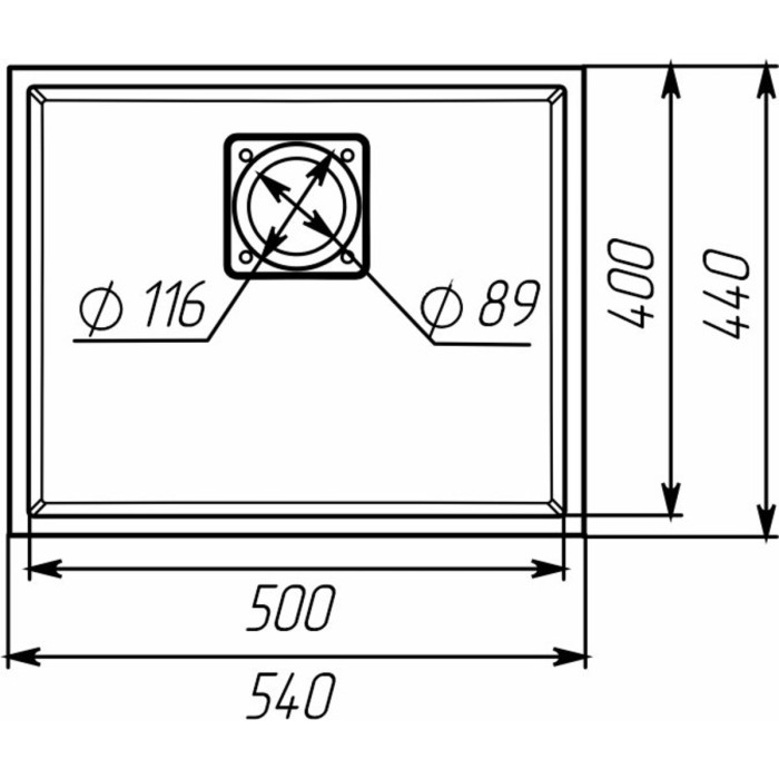 Valeso Ameli 5444 гренадин для установки под столешницу с декоративной накладкой на слив