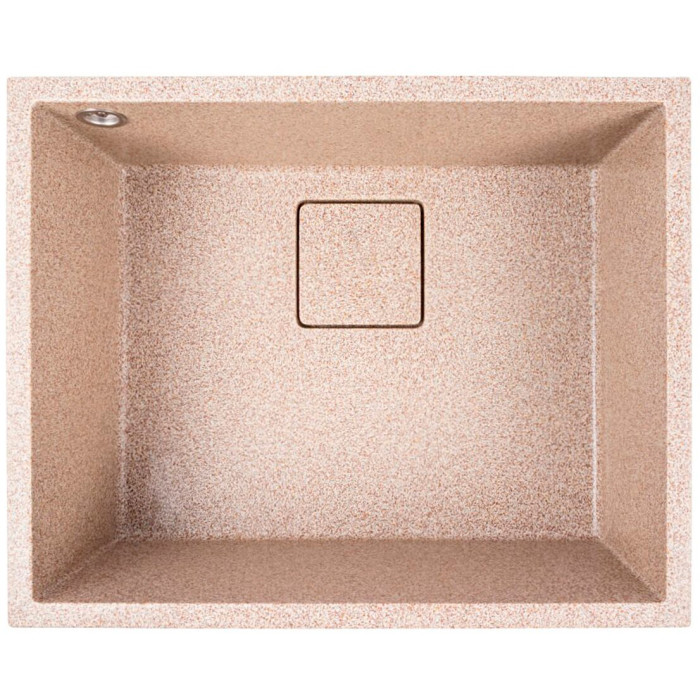 Valeso Ameli 5444 Caramel — 54 cm quartz kitchen sink for undermount installation