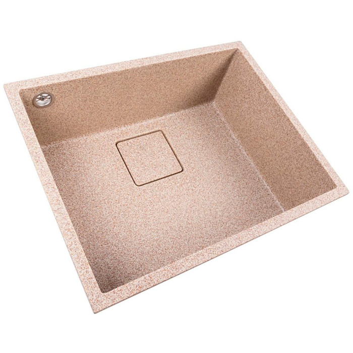 Valeso Ameli 5444 Caramel — 54 cm quartz kitchen sink for undermount installation