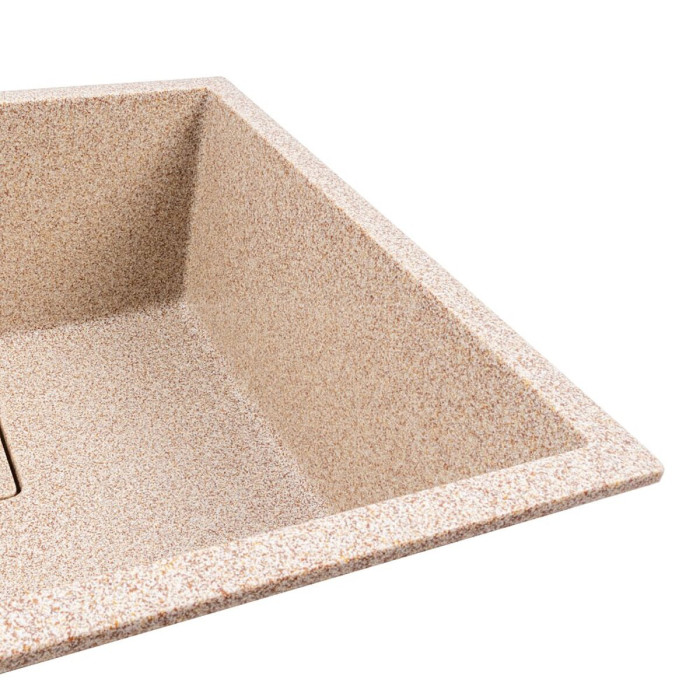 Valeso Ameli 5444 Caramel — 54 cm quartz kitchen sink for undermount installation