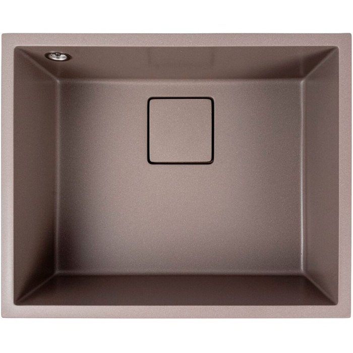 Valeso Ameli 5444 дюна - подстольная гранитная мойка 54 на 44 см глубокая, из кварцевого композита