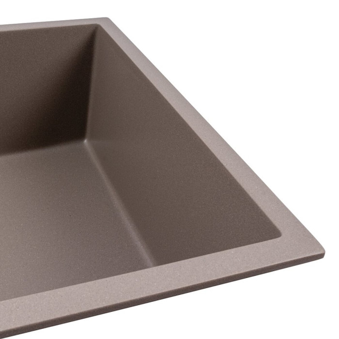 Valeso Ameli 5444 дюна - подстольная гранитная мойка 54 на 44 см глубокая, из кварцевого композита