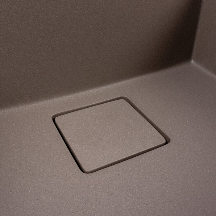 Valeso Ameli 5444 дюна - подстольная гранитная мойка 54 на 44 см глубокая, из кварцевого композита