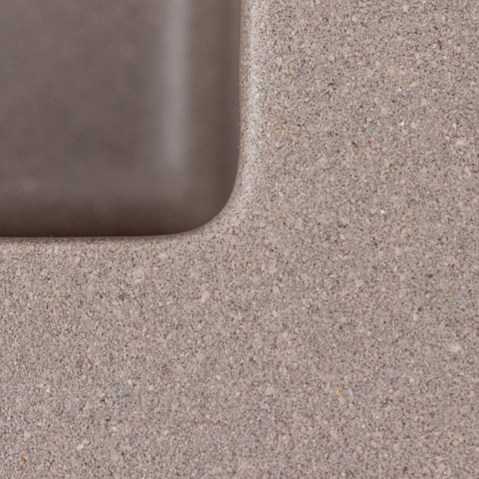 Valeso Ameli 5444 дюна - подстольная гранитная мойка 54 на 44 см глубокая, из кварцевого композита