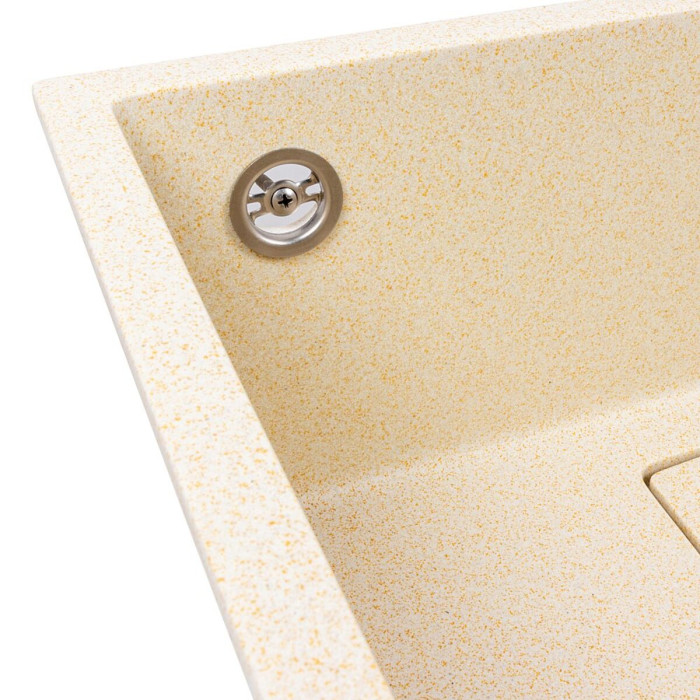 Granite kitchen sink Valeso AMELI 5444 undermount — Sand color