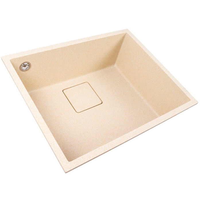 Granite kitchen sink Valeso AMELI 5444 undermount — Sand color