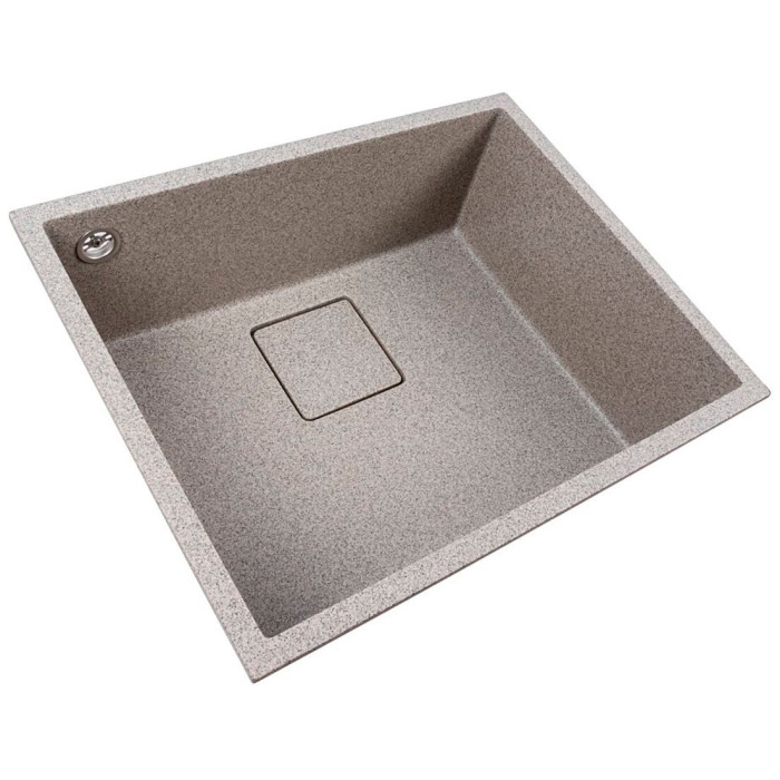 Valeso Ameli 5444 grey — undermount 54 by 44 cm, with concealed drain