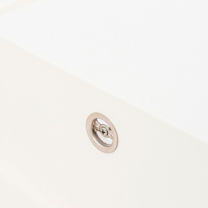 Valeso Atlas 9651 snow white - 96 cm inset sink with centrally located bowl