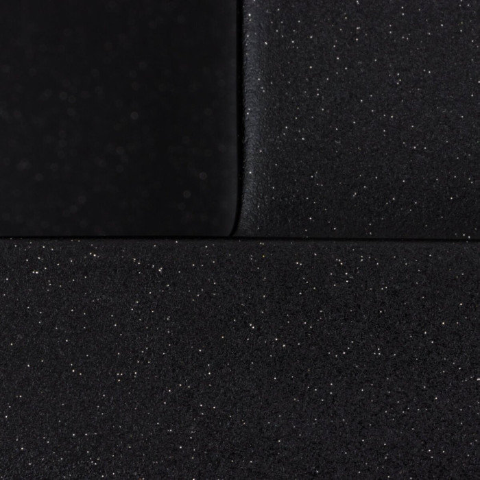 Valeso Atlas 9651 чорний металік – мийка композитна два крила та центральна чаша