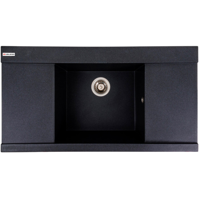 Valeso Atlas 9651 карбон - мойка 96 см кухонная композитная с чашей по центру