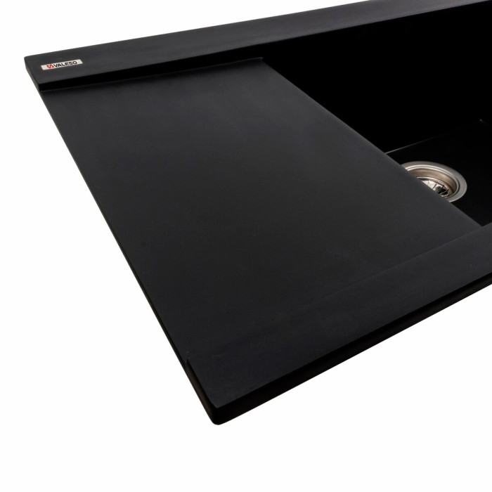 Valeso Atlas 9651 Black — 96 cm rectangular granite kitchen sink