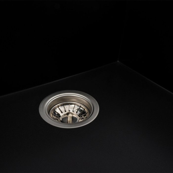 Valeso Atlas 9651 Black — 96 cm rectangular granite kitchen sink