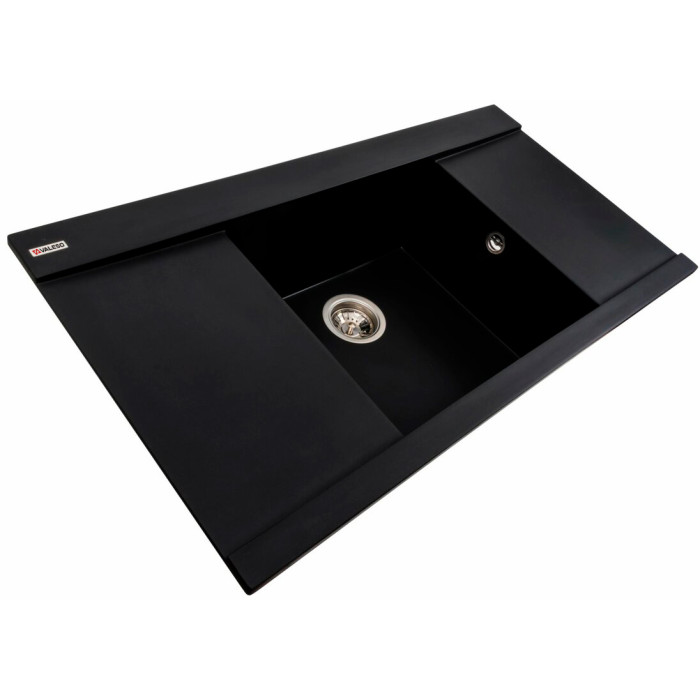 Valeso Atlas 9651 Black — 96 cm rectangular granite kitchen sink