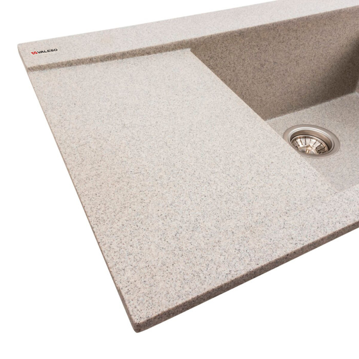 Kitchen sink Valeso Atlas 9651 grey – inset ceramic, 96 cm width