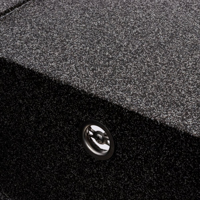 Valeso Atrum 7950 graphite - kitchen sink "artificial stone" with faucet