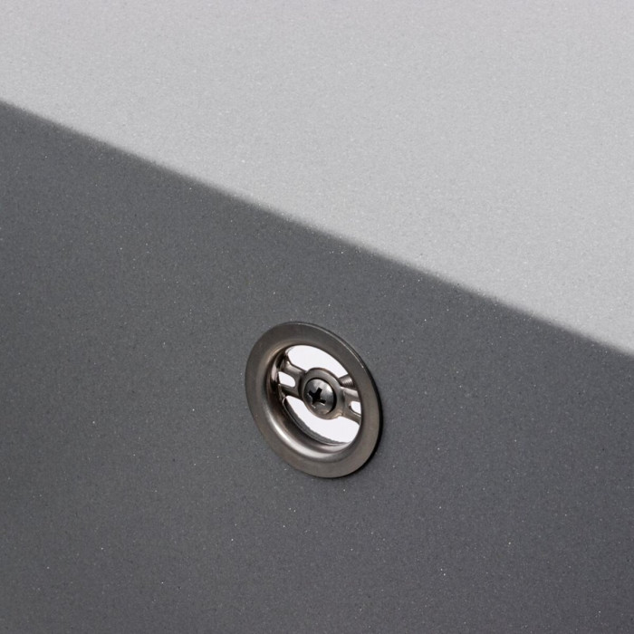 Valeso Atrum 7950 metallic gray - sink with pull-out faucet and waterfall