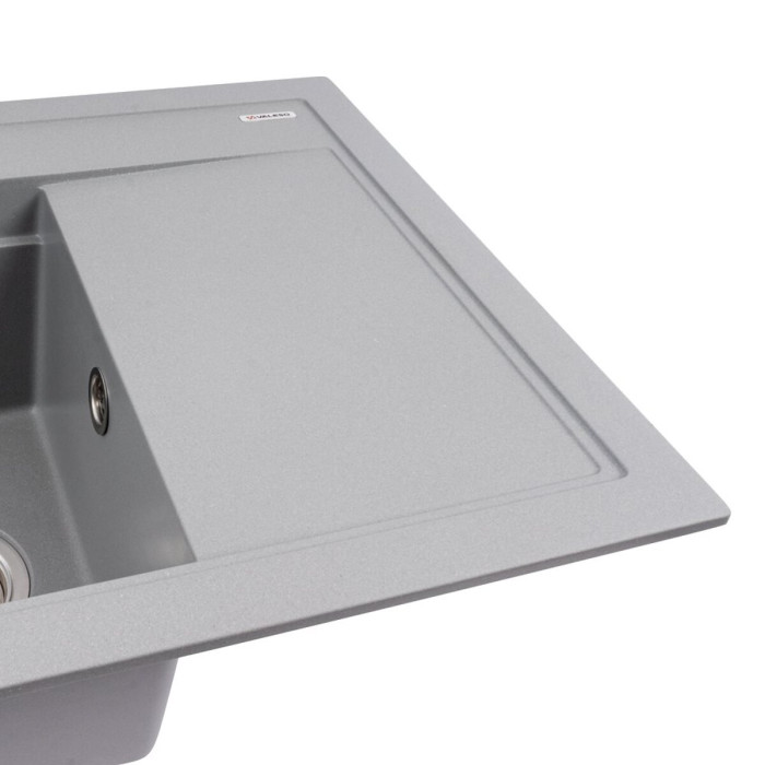 Valeso Atrum 7950 metallic gray - sink with pull-out faucet and waterfall
