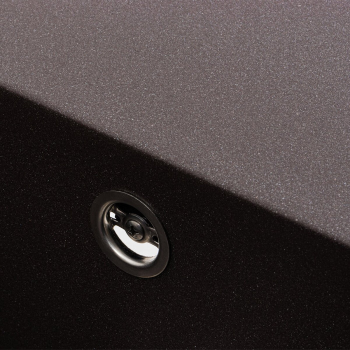 Valeso Azurit 7950 grenadine - flush-mount left-handed sink made of artificial stone