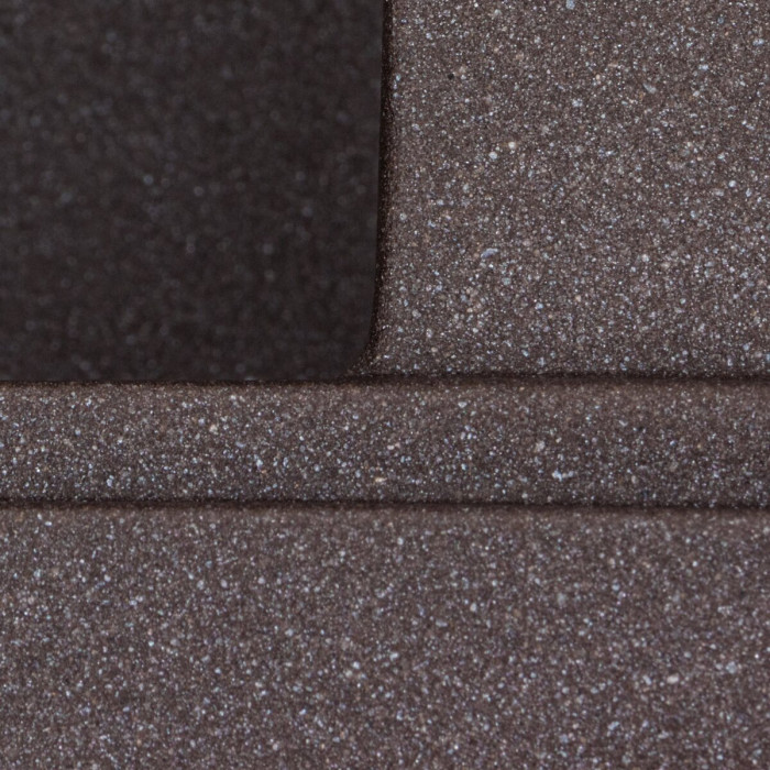 Valeso Azurit 7950 grenadine - flush-mount left-handed sink made of artificial stone