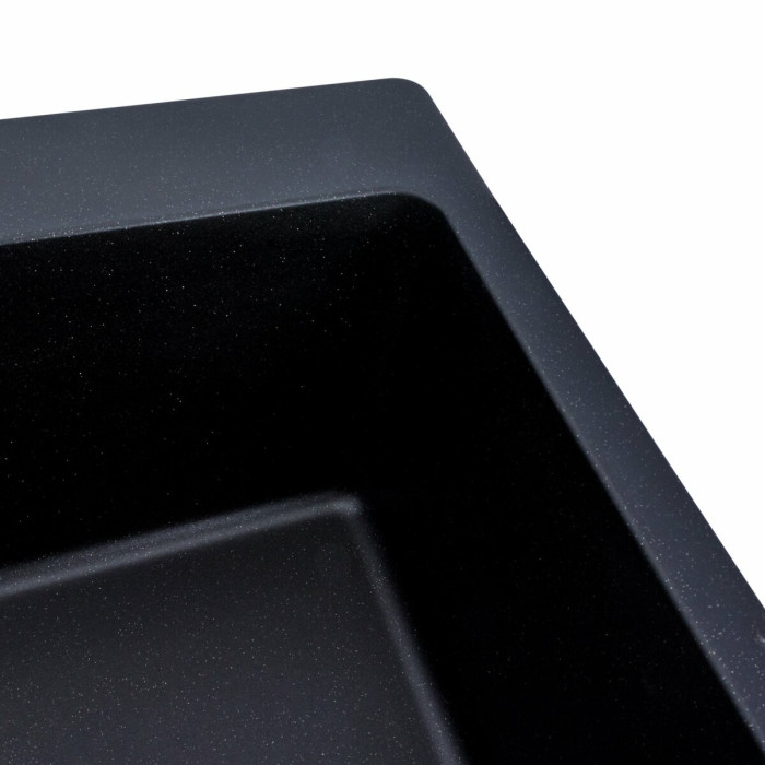 Valeso Bogema 7850 black metallic, 78/50 cm, with a spacious deep bowl and no dish drying wing