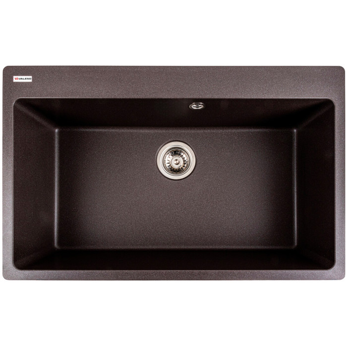 Valeso Bogema 7850 Grenadine – 78 cm inset quartz kitchen sink for countertop installation