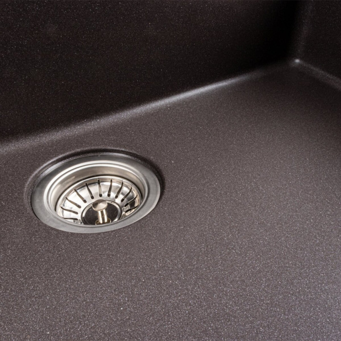 Valeso Bogema 7850 Grenadine – 78 cm inset quartz kitchen sink for countertop installation