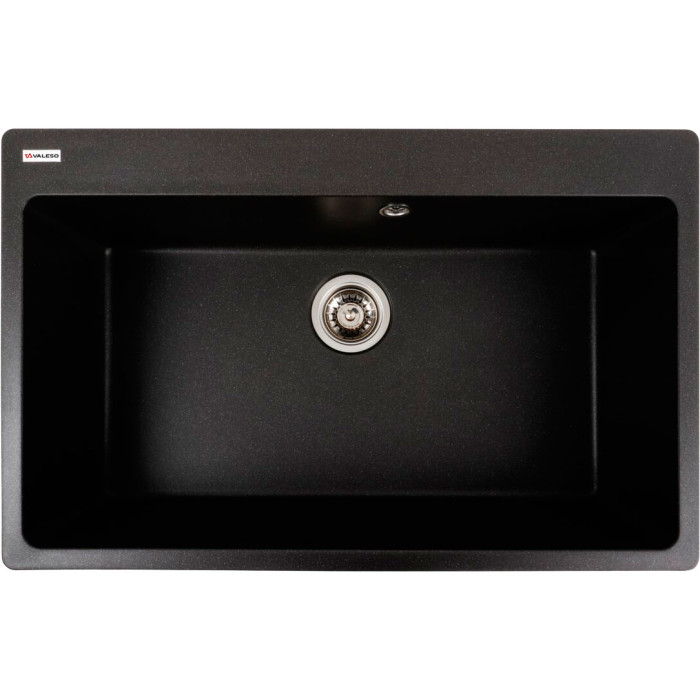 Valeso Bogema 7850 morion – 78 cm rectangular composite sink with a large bowl and no wing; monolithic quartz-based material