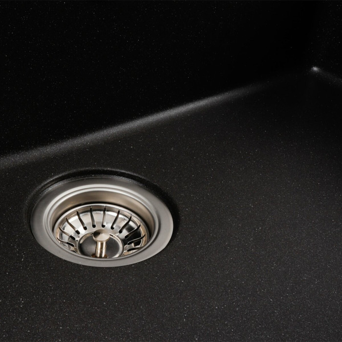 Valeso Bogema 7850 morion – 78 cm rectangular composite sink with a large bowl and no wing; monolithic quartz-based material