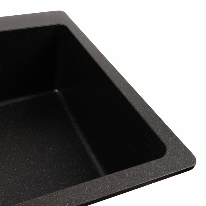 Valeso Bogema 7850 morion – 78 cm rectangular composite sink with a large bowl and no wing; monolithic quartz-based material