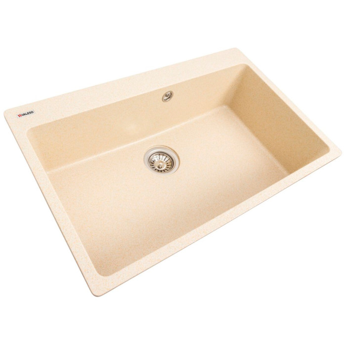Valeso Bogema 7850 sand - kitchen granite sink 78 cm with one bowl without wing