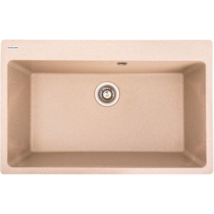 Valeso Bogema 7850 safari – 78 cm composite inset sink for kitchen countertops; large 73 x 40 cm bowl