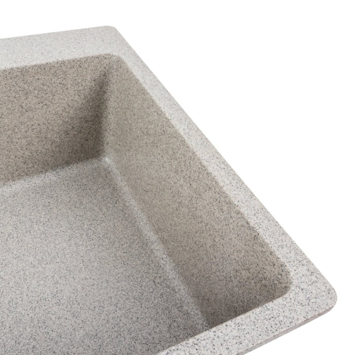 Valeso Bogema 7850 gray - kitchen bowl sink flush-mount 78 cm made of artificial stone