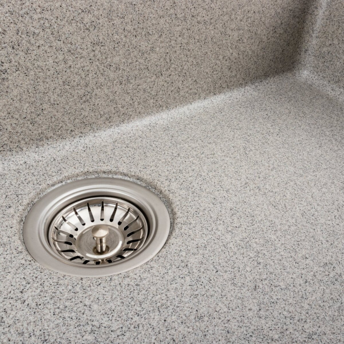 Valeso Bogema 7850 gray - kitchen bowl sink flush-mount 78 cm made of artificial stone