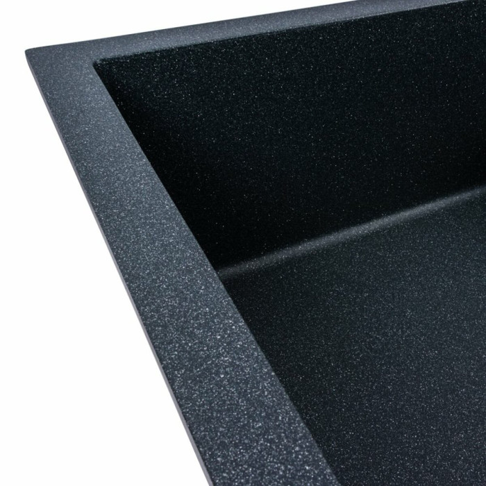 Valeso Calypso 7950 anthracite - 78 cm rectangular composite sink with dish-drying wing