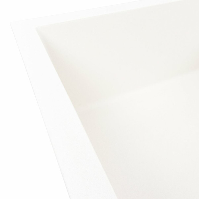 Valeso Calypso 7950 Snow White – rectangular sink with a large bowl and drying area