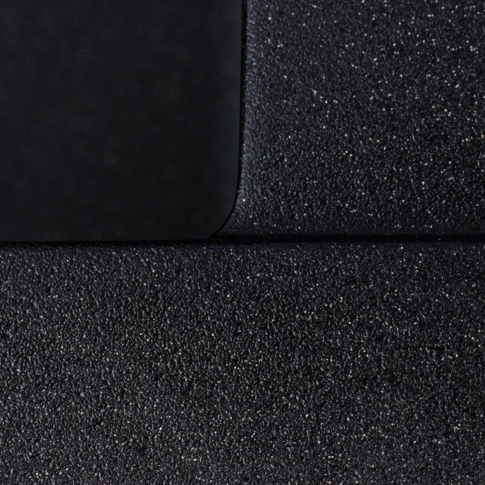 Valeso Calypso 7950 black metallic – 79/50 cm rectangular symmetrical sink for kitchen countertops