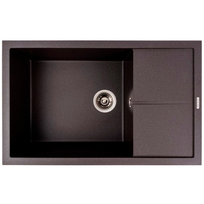 Valeso Calypso 7950 grenadine - quartz inset sink 79 cm with drainer