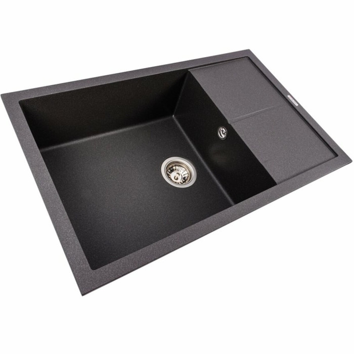 Valeso Calypso 7950 morion – 79/50 cm inset kitchen sink with a bowl and dish drying wing