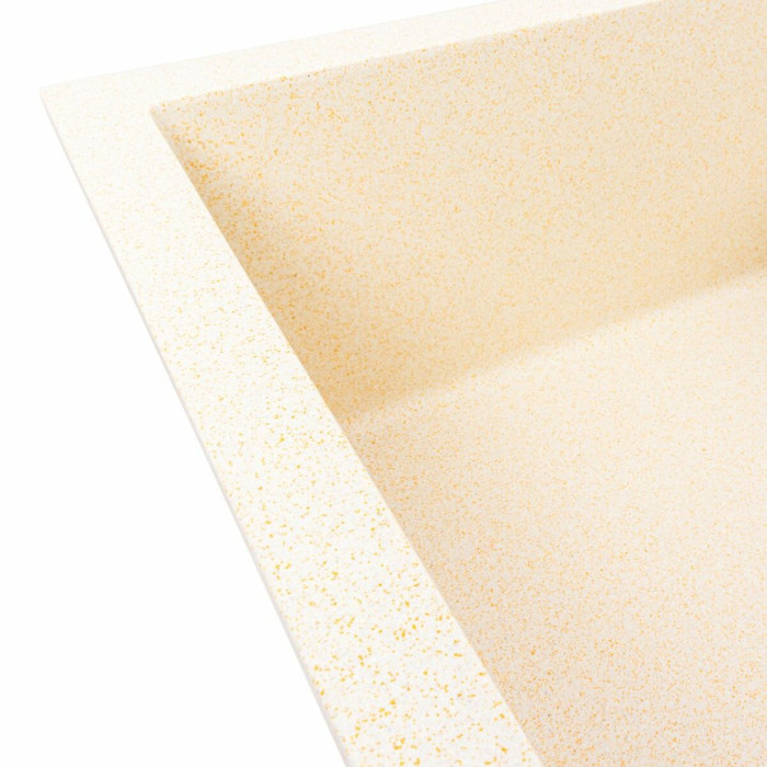 Valeso Calypso 7950 sand – 79/50 cm rectangular inset kitchen sink with a dish drying platform