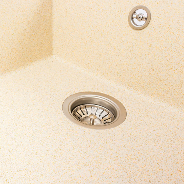 Valeso Calypso 7950 sand – 79/50 cm rectangular inset kitchen sink with a dish drying platform