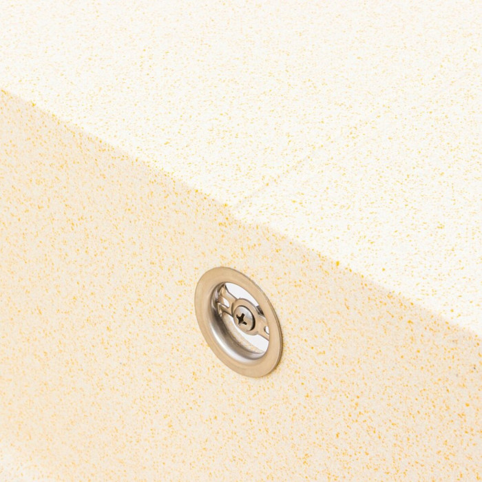 Valeso Calypso 7950 sand – 79/50 cm rectangular inset kitchen sink with a dish drying platform