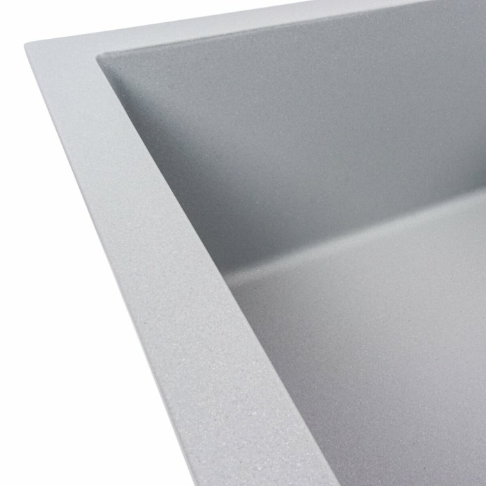 Valeso Calypso 7950 grey metallic – 79/50 cm inset composite sink based on natural quartz
