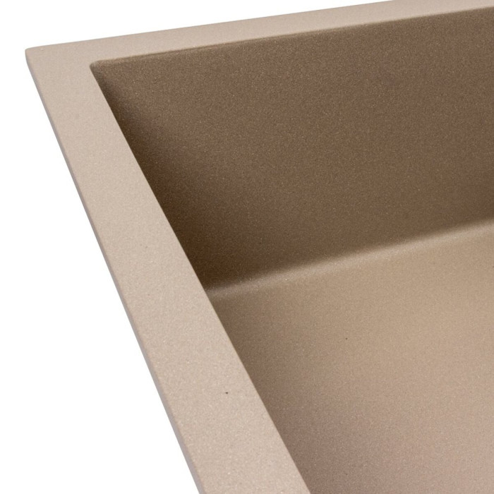 Valeso Calypso 7950 titanium - 79 by 50 cm matte artificial stone sink