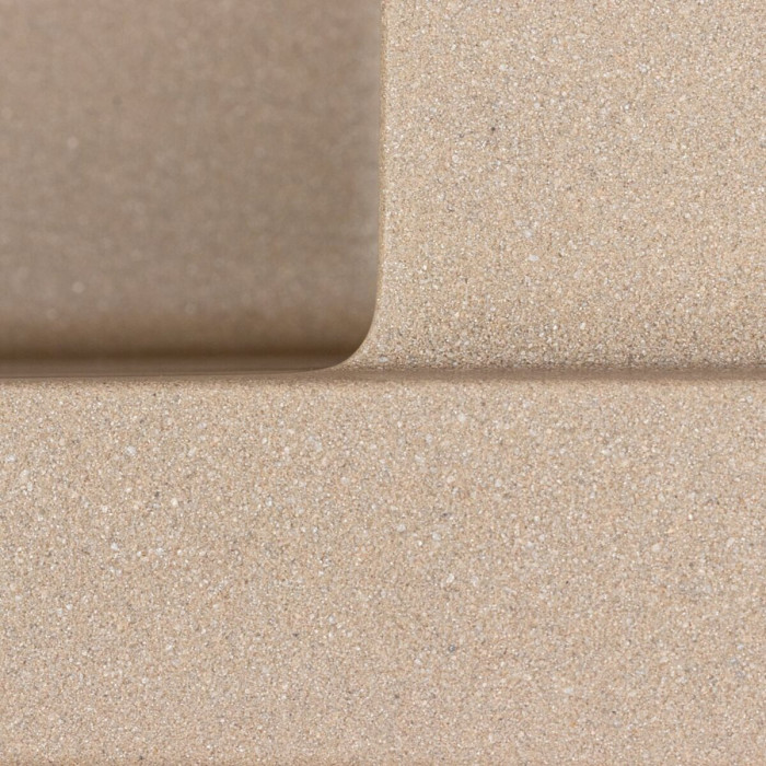 Valeso Calypso 7950 titanium - 79 by 50 cm matte artificial stone sink